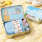 🐇 62% OFF! 🐇 Bunny Mummy & Baby Plush Pocket Tin – Handmade Easter Collectible with Cozy Blanket (Pink/Blue Ears) 🐇🎁