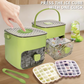 🧊Portable ice maker with lid and storage box (48 cubes)