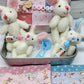 🐇 62% OFF! 🐇 Bunny Mummy & Baby Plush Pocket Tin – Handmade Easter Collectible with Cozy Blanket (Pink/Blue Ears) 🐇🎁