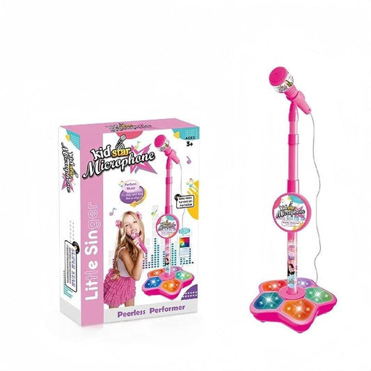 🎅Hot Sale 60% Off🎁 Microphone Toy, Karaoke Machine Toy with Light