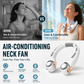 🍃 Neck Air Conditioner Fan – Ultra‑quiet, 360° rotating, 3 speeds. Hands‑free cooling, long battery. Summer essential!