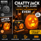 🎃50% OFF NOW! Jabberin' Jack Animated Talking & Singing Pumpkin, 3D Video Projector Jack‑O‑Lantern with Motion Sensor, Pre‑Loaded Animation Scenes for Halloween Indoor & Outdoor Decor