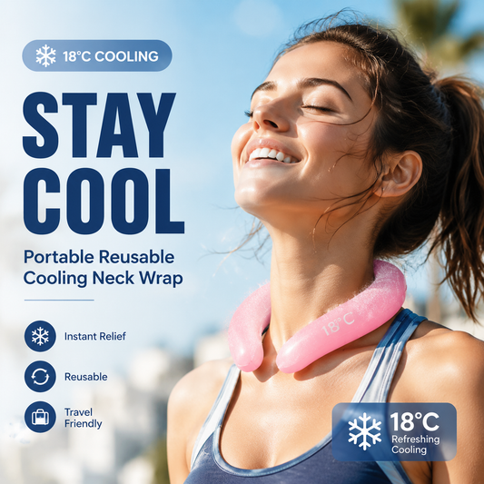 Portable Reusable Cooling Neck Wrap