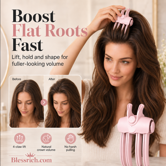 💥Surprise 56% Off！🔥Shape in 3 Seconds！👱‍♀️High Cranial Top Magic Tool！Volumizing Root Lift Clip