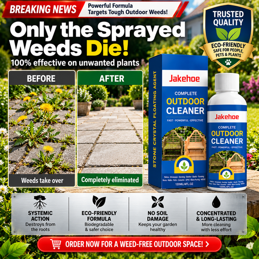 📢Limited-time offer: 60% OFF!🏆Multi-Surface Stone Cleaner – Effectively eliminates moss, black spots, and hard water stains, plus effortlessly handles weeds growing in cracks and joints