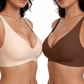 👍LAST WEEK- ONLY￡14.98!!⚡50K+ SOLD💕Jelly Wireless Womens Comfortable Wireless Bras Push Up Bralettes Seamless Tshirts Bras Deep V Everyday Bras