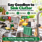 Stainless steel storage rack for the kitchen sink
