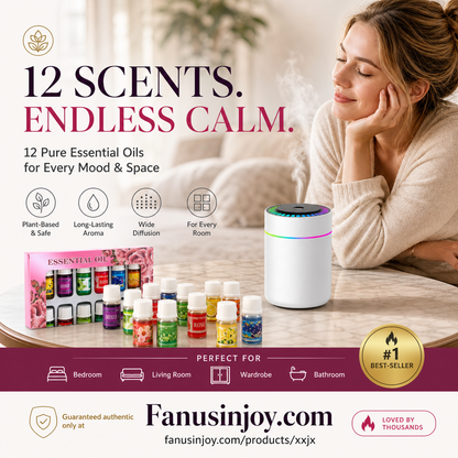 🔥Limited Time 66% Off！🎁🌺The fresh scent lifts your mood！🌷12-Pack Water Soluble Essential Oils Set