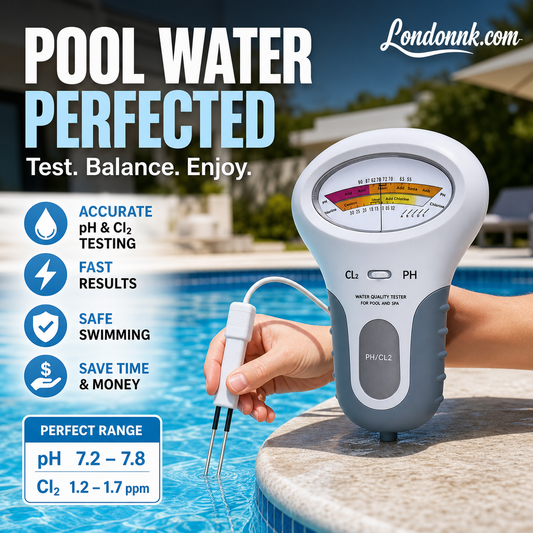 🔬💧 pH & Cl2 Chlorine Tester – 50% OFF! Precise Measurement of pH & Chlorine in Pool – Simple, Fast, Reliable. 🔥🏊