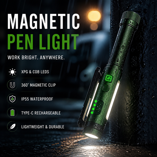 🥳2026 HOT SALE🥳💞50K+ SOLD!🔋🧰 50% OFF! Portable LED Work Torch – Type‑C rechargeable or AA battery, 600LM. Drop‑proof aluminium, IP55 – a must‑have for every toolbox! 🌈✅
