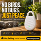 🏆 Last Day Special Price £6.99! 🐦No more trouble from birds, beasts and locusts！Portable Ultrasonic Bird Repellent Keychain