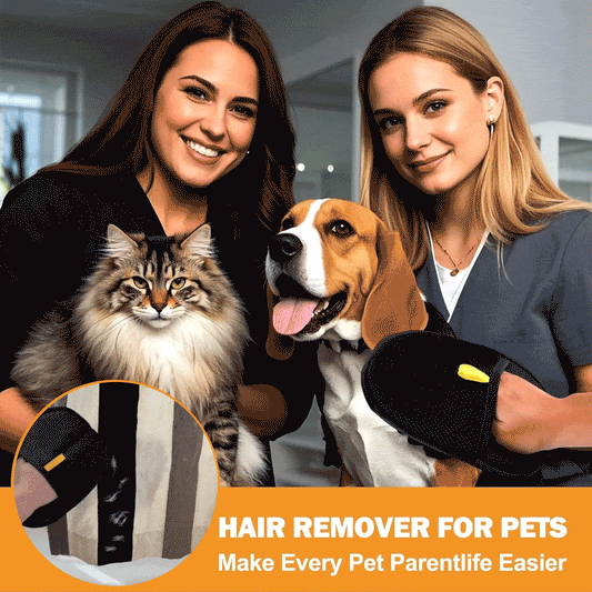 🔥LAST Day 50%OFF🐾🧤 Pet Hair Remover Electrostatic Gloves – Double-Sided Efficient, Soft Silicone & Washable Reusable ！