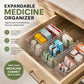 🎉BUY MORE GET MORE FREE🎁Transparent Expandable Medicine Organizer — expandable, perfect for a tidy medicine cabinet 💊🗄️