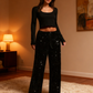 🎄 50% OFF NOW 🎉 Women's Sequin Sparkle Wide Leg Pants – Elastic Waistband, Festive & Comfortable Fit ✨👖📦