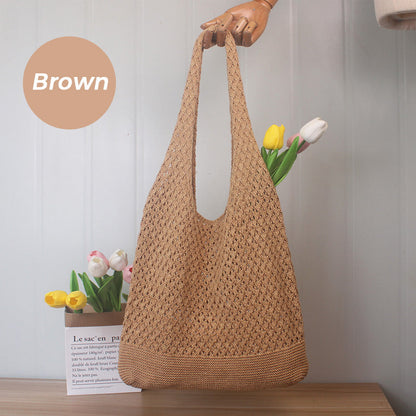 Casual Knitted Hollow Out Crochet Bag