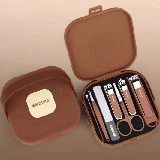 🔥Hot Sale(50% OFF)🔥Splash-Proof Portable 7-PCS Nail Clipper Manicure Set