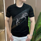 Men's Printed Round Neck Short Sleeve T-shirt
