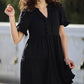 🔥🌈2026 Summer Hot Sale 60% OFF🌈Women's V Neck Ruffle Casual A-Line Flowy Swing Shift Dress