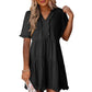 🔥🌈2026 Summer Hot Sale 60% OFF🌈Women's V Neck Ruffle Casual A-Line Flowy Swing Shift Dress