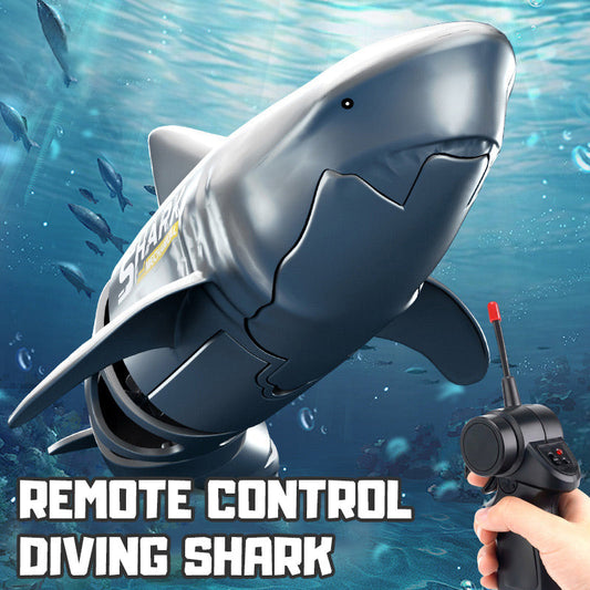 🦈 60% OFF NOW!🌊 Remote Control Diving Shark Toy – Realistic Swimming Action & Waterproof – Interactive Pool Bath Gift for Kids 🎁