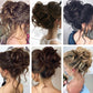 💗Messy Curly Hair Bun Scrunchie Extensions💗