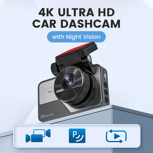 4K Ultra HD Car Dashcam with Night Vision