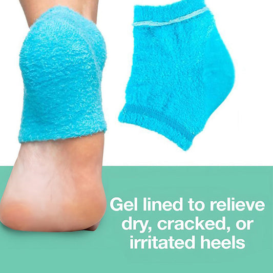 Fuzzy Moisturizing Heel Socks