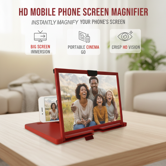 🎬Ease Eye Strain, Make Screen “Bigger” | HD Phone Magnifier for Easier Viewing