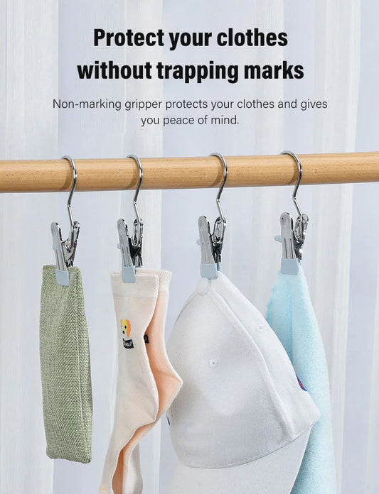 🏆Flash Sale⚡ 50K+ SOLD! Almost Gone-💥Stainless steel hanging hooks/clips