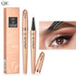 🔥 BUY 1 GET 1 FREE! ✨ 3D Microblading Eyebrow Pencil – 4-Prong Tip, Waterproof & Natural Hair-Like Strokes 🖌️