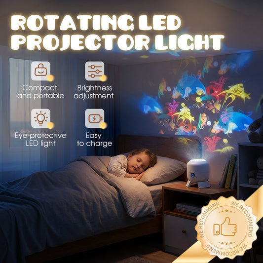 💞Over 500,000 sold! 🥳Rotating LED projector with dynamic lighting effect✨