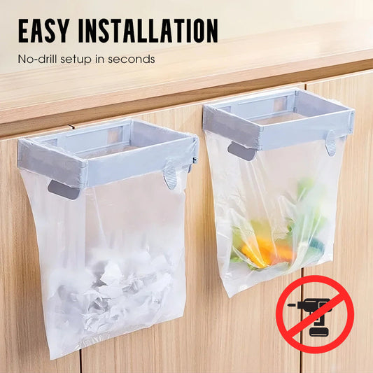 🥳2026 HOT SALE🥳💞50K+ SOLD!✨ 💝No-Drill Wall-Mounted Folding Trash Bag Holder