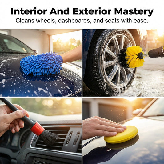 🔥Professional Auto Detailing Brush & Cleaning Kit