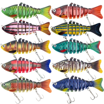 🌞 Spring Sale 50% Off🔥8-Segment Bionic Swimbait | Ultra-Realistic S-Action Multi-Jointed Fishing Lure for Bass, Pike & Trout🎣