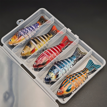 🌞 Spring Sale 50% Off🔥8-Segment Bionic Swimbait | Ultra-Realistic S-Action Multi-Jointed Fishing Lure for Bass, Pike & Trout🎣