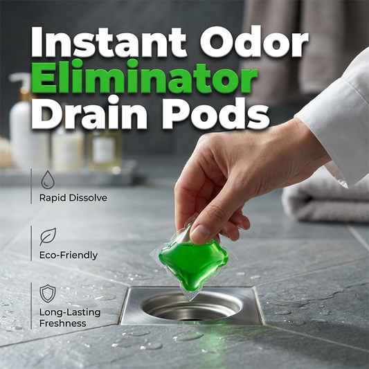 🥳2026 HOT SALE🥳💞50K+ SOLD!🏠💧 50% OFF! Drain Deodorizer Pods – Bio‑enzyme formula neutralizes smells at the source. Instant fresh scent, no harsh chemicals. Say goodbye to embarrassing odours. 🚰✅