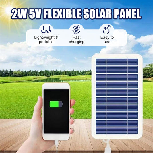🔥2W 5V Flexible Solar Panel