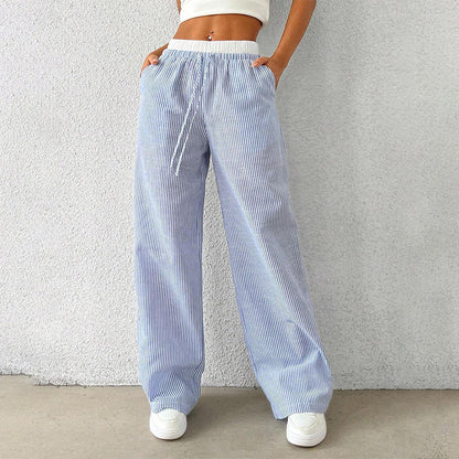 Women's Casual Fashion Striped Pants
