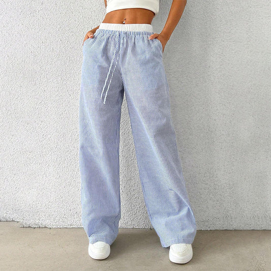 Women's Casual Fashion Striped Pants