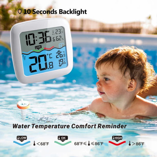 🔥70%Off🔥Digital Thermometer Wireless Pool Thermometer Floating Easy-To-Read