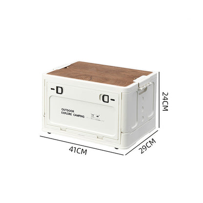 🔥Limited-time 70%off-📦Collapsible Camping Storage Box with Wooden Lid