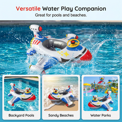 Airplane Inflatable Pool Float for Kids