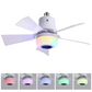 Smart Ceiling Fan with Light, RGB & Bluetooth Speaker