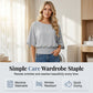 Women's Dolman Sleeve Top with Smocked Waist