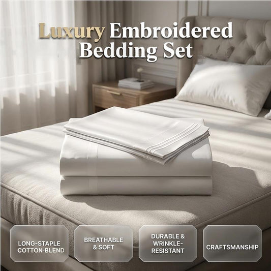 📢📢LIMITED-TIME 50% OFF! ⏰Luxury Embroidered European Bedding Set