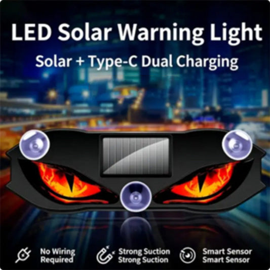🚗🔆 Solar-powered LED warning light for your car – 50% off! Solar-powered, weatherproof, switches on automatically when it gets dark – for greater safety at the side of the road. 🔥🛡️
