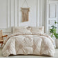 🛏️2026 HOT SALE 35000+ Sold 50% OFF! 💤🌙Elegant Tufted Floral Pinch Pleat Duvet Cover Set, Premium Soft Breathable Bedding Set, Stylish Cozy Bedroom Decor with Pillowcases