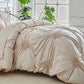 🛏️2026 HOT SALE 35000+ Sold 50% OFF! 💤🌙Elegant Tufted Floral Pinch Pleat Duvet Cover Set, Premium Soft Breathable Bedding Set, Stylish Cozy Bedroom Decor with Pillowcases