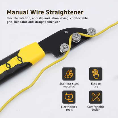 📢📢50% OFF !! ⏰Handheld Smooth-Rolling Durable Wire Straightener
