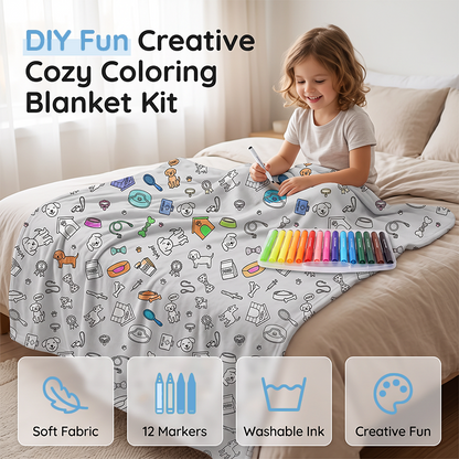 💗LAST DAY SALE 56% OFF🎁 Personalised Colouring Blanket – The Unique DIY Gift They’ll Love